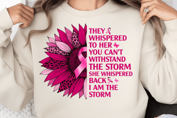 Breast Cancer Awareness I Am the Storm T-Shirt